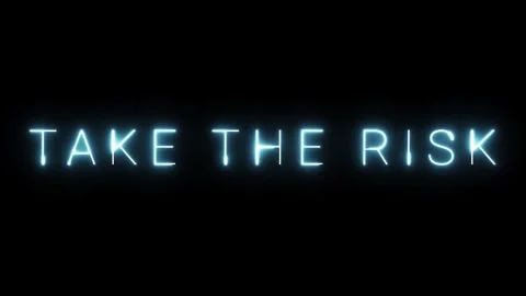 Take The Risk - Inspirational Neon Sign Vidéo 287406674