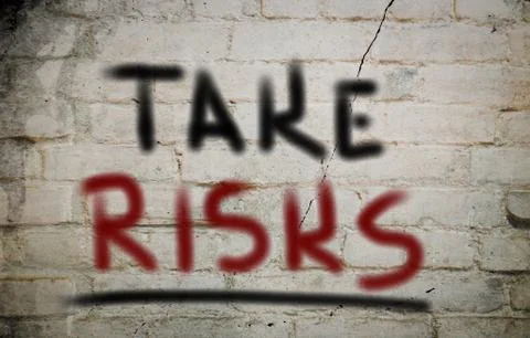 Take risks concept Illustrazione stock