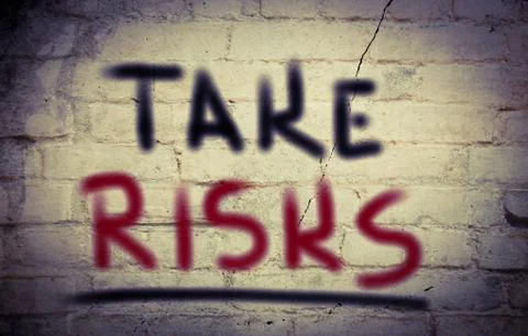 Take risks concept Illustrazione stock
