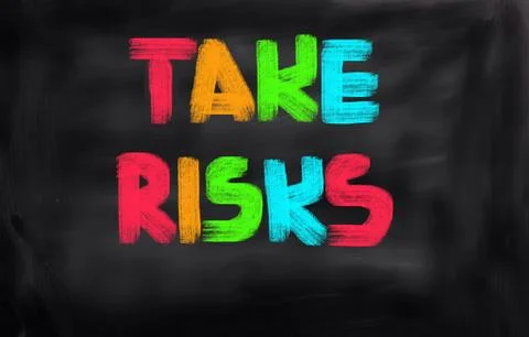 Take risks concept Illustrazione stock