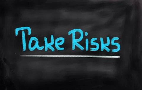 Take risks concept Illustrazione stock