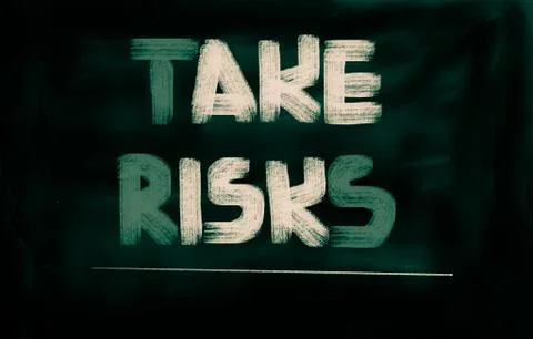 Take risks concept Illustrazione stock