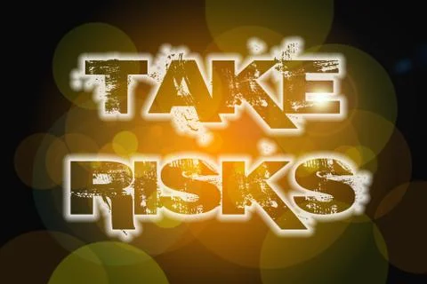 Take risks concept Illustrazione stock