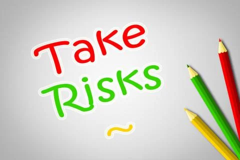 Take risks concept Illustrazione stock