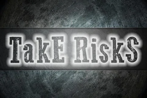 Take risks concept Illustrazione stock