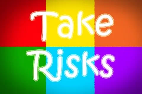 Take risks concept Illustrazione stock