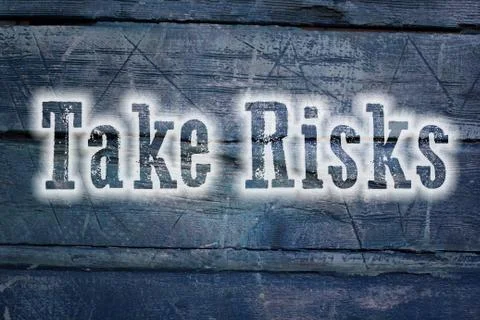 Take risks concept Illustrazione stock