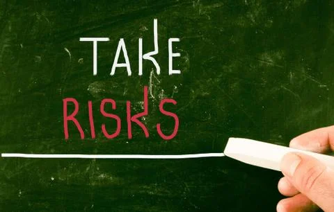 Take risks concept Illustrazione stock