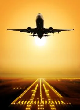 Take-off runway Stock Illustration