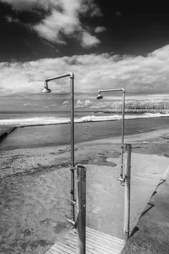 Take A Shower (BW) Stock Photos