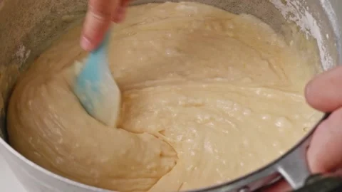 Take a slow motion shot Use a whisk to whisk the ingredients together so quic Stock-Footage 188426914