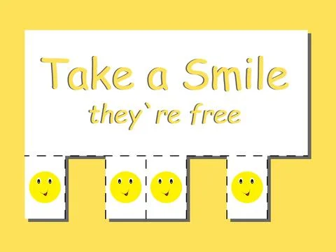 Take a smile Stock Illustration