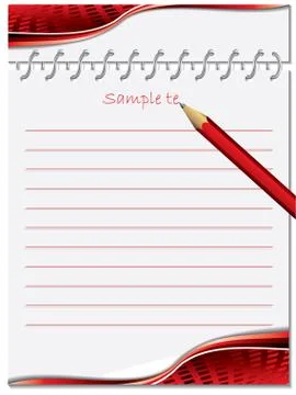 Take some notes Stock Illustration