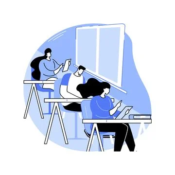 Take standardized test isolated cartoon vector illustrations. Illustrazione stock