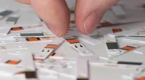 Take a test strip Vídeos de archivo 12441962