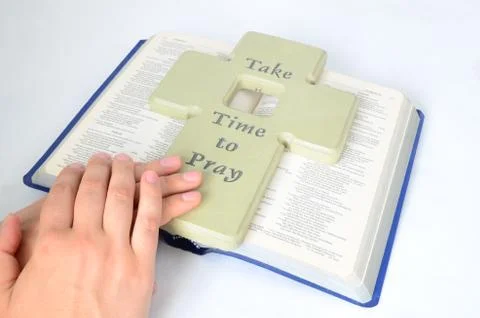 Take time to pray Stock Photos