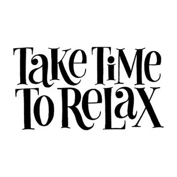 Take time to relax Stock Illustration
