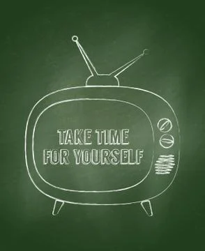 Take time for yourself Stock Illustration