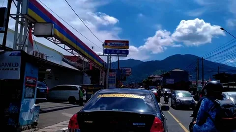 Take a walk with a beautiful sky Stock Footage 233692226