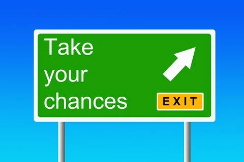 Take your chances Illustrazione stock