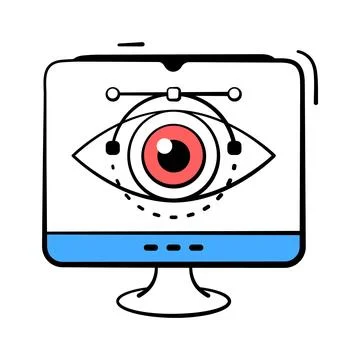 Take your hands on this amazing hand drawn icon of data visualization Stock Illustration