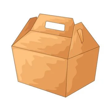 Takeaway box illustration Stock-Illustration