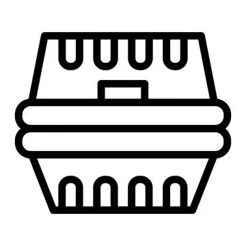 Takeaway box Vector Icon Design Illustration Illustrazione stock