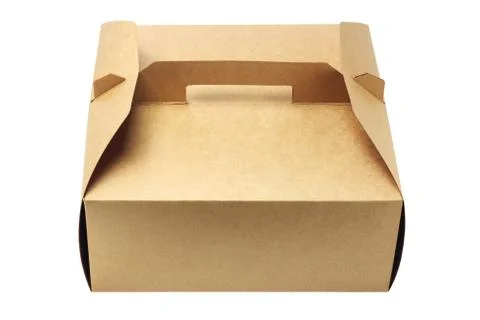 Takeaway cake box Stock Photos
