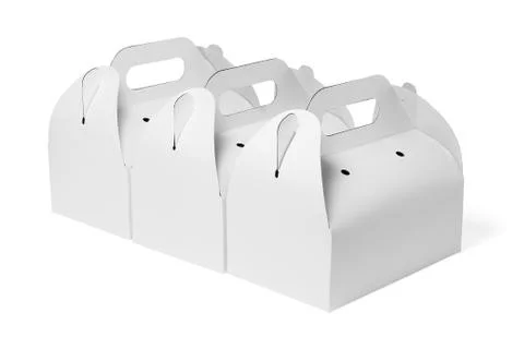 Takeaway Cake Boxes Stock Photos