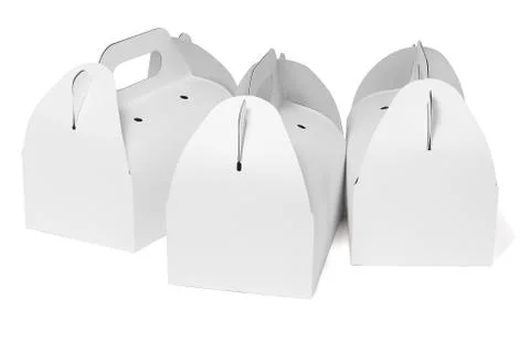 Takeaway Cake Boxes Stock Photos