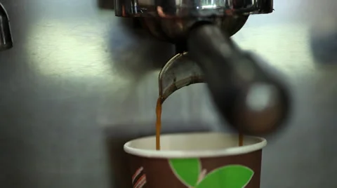 Takeaway Coffee being made Stock Footage 37182990