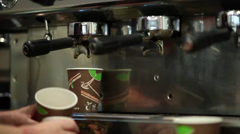 Takeaway coffee 스톡 동영상 37184135