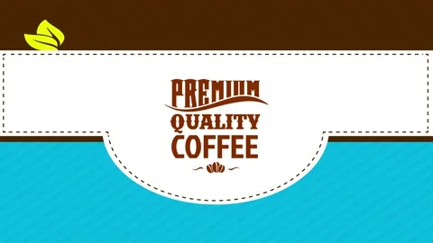 Takeaway paper coffee cup theme with cool vintage elements for warm drink to Stock Footage 130928659