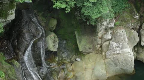 Taken from above the waterfall Stock Footage 11671035