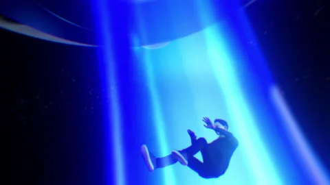 Taken by Alien Abduction Stock Footage 264506110