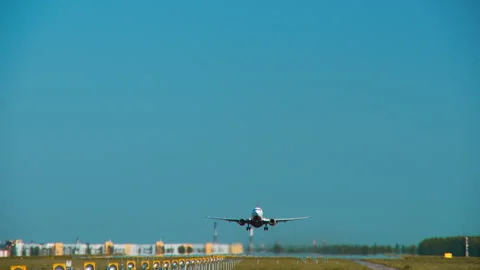 Takeoff of the aircraft Stock Footage 92194804