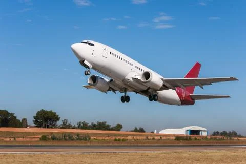 Takeoff airplane Stock Photos