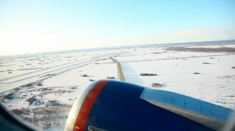 Takeoff. Climb. Stock Footage
