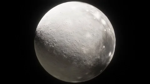 Takeoff from a distant moon Stock Footage 117850923