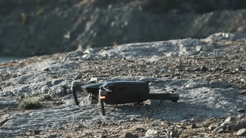Takeoff of the drone Stock Footage 100550996