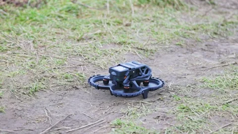 Takeoff of FPV quadcopter drone Stock-Footage 235466208