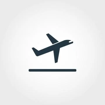Takeoff icon. Premium style design from airport icon collection. Pixel perfect Stock Illustration