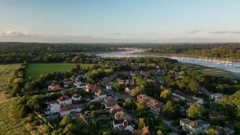 Takeoff over Hamble Stock Footage 257905037