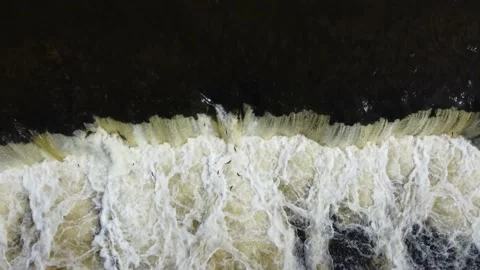 Takeoff over the waterfall. Stock Footage 239938122