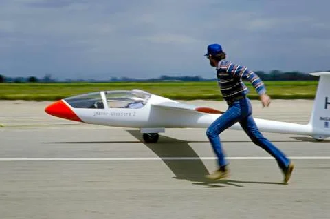 Takeoff run Stock Photos