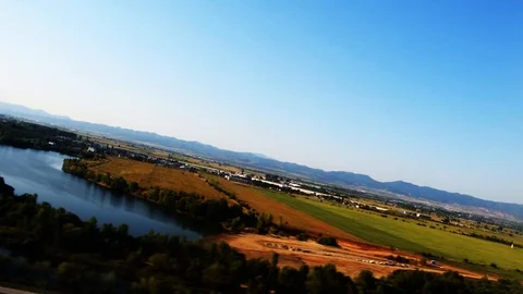 Takeoff from Sofia airport Stock Footage 122688092