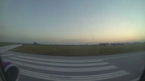Takeoff from Sofia airport [Time Lapse] Stock Footage 31739186