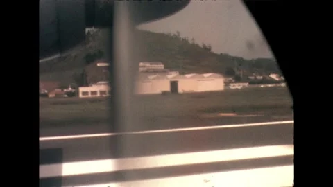 Takeoff View from Airplane Stock Footage 278215936