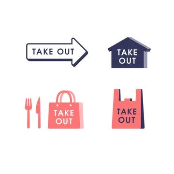 Takeout icon Stock Illustration