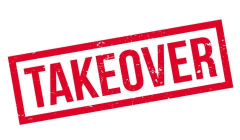 Takeover rubber stamp Stock Illustration